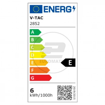 Żarówka LED V-TAC 6W Filament E27 Kulka G45 A++ Przeźroczysta VT-2386 4000K 800lm
