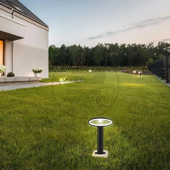 Słupek Ogrodowy V-TAC 9W LED Szary Aluminium 30cm IP54 VT-909 3000K 500lm