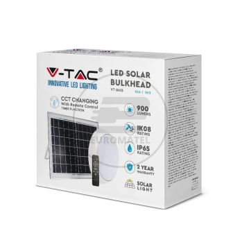 Oprawa Plafon Solarny V-TAC 15W PILOT TIMER IP65 3in1 VT-8415 3000K-6400K 900lm