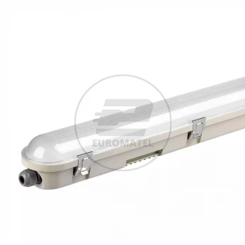 Oprawa Hermetyczna LED Awaryjna CNBOP Batertech SAMSUNG CHIP 48W 150cm 120LM/W CL SS Clip VT-150048 4000K 5760lm