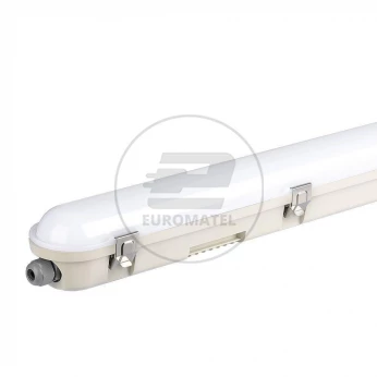 Oprawa Hermetyczna LED Awaryjna CNBOP Batertech SAMSUNG CHIP 48W 150cm 120LM/W ML SS Clip VT-150048 6400K 5760lm