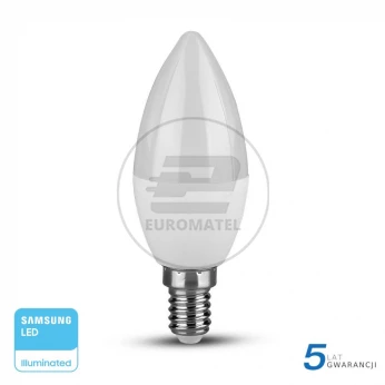 Żarówka LED VT-226 SAMSUNG CHIP 5.5W E14 C37 4000K 470lm A+ 200st. 172