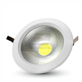 Oprawa 10W LED COB Downlight reflektor biała obudowa V-TAC VT-2610 6000K 730lm