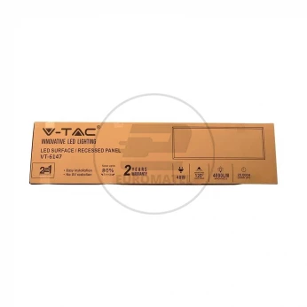 Panel LED V-TAC 40W 1200x300 uniwersalny natynkowy/podtynkowy VT-6147 3000K 4000lm