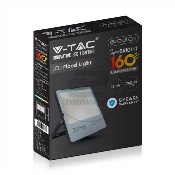 Projektor LED 150W 24000lm 4000K 160lm/W IP65 Czarny 5 Lat Gwarancji 6704