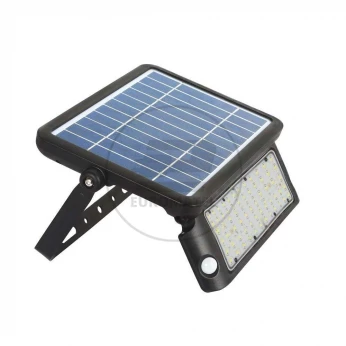 Projektor Solarny V-TAC 10W LED Czarny Czujnk Ruchu IP65 VT-787-10 4000K 800lm