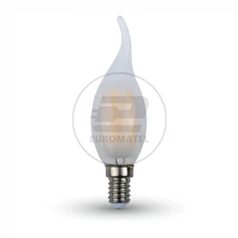Żarówka LED V-TAC 4W Filament E14 Mrożona Świeczka Płomyk VT-1937 2700K 400lm