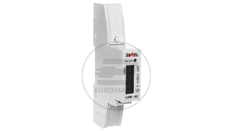Licznik energii elektrycznej 1-fazowy 50A 230V wyświetlacz LCD LEM-02 EXT10000033