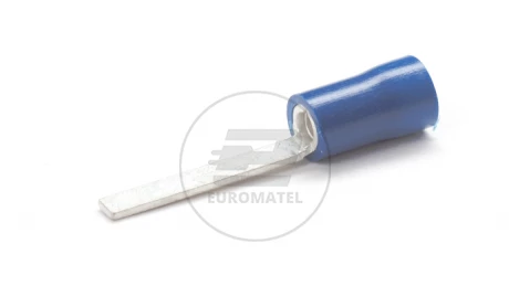 KOŃCÓWKA IGŁOWA PŁASKA IZOLOWANA 1.5 - 2.5 mm2 / 18 x 2.4 mm NIEBIESKA  (100 szt.)