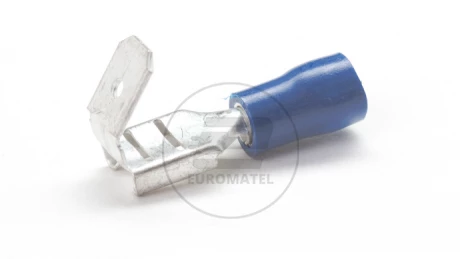 NASUWKA IZOLOWANA Z ODGAŁĘZIENIEM 1.5 - 2.5 mm2 / 6.3 x 0.8 mm NIEBIESKA  (100 szt.)