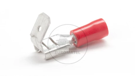 NASUWKA IZOLOWANA Z ODGAŁĘZIENIEM 0.5 - 1.5 mm2 / 6.3 x 0.8 mm CZERWONA  (100 szt.)