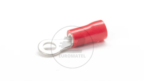 KOŃCÓWKA OCZKOWA IZOLOWANA 0.5 - 1.5 mm2 / 3 mm CZERWONA  (100 szt.)