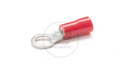 KOŃCÓWKA OCZKOWA IZOLOWANA 0.5 - 1.5 mm2 / 5 mm CZERWONA  (100 szt.)