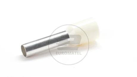 KOŃCÓWKA TULEJKOWA IZOLOWANA 10mm2 x 18mm2 KOŚĆ SŁON.  (100 szt.)