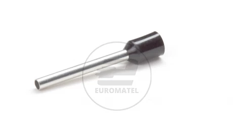 KOŃCÓWKA TULEJKOWA IZOLOWANA 1.5mm2 x 18mm CZARNA  (100 szt.)