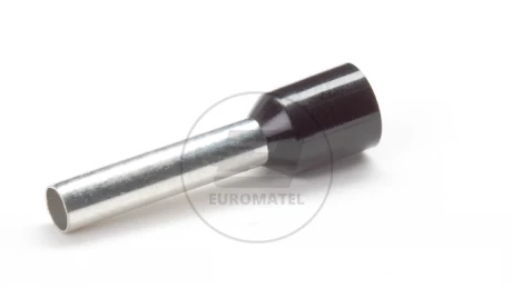 KOŃCÓWKA TULEJKOWA IZOLOWANA 6mm2 x 18mm CZARNA  (100 szt.)