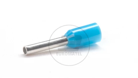 KOŃCÓWKA TULEJKOWA IZOLOWANA 0.75mm2 x 8mm NIEBIESKA  (100 szt.)