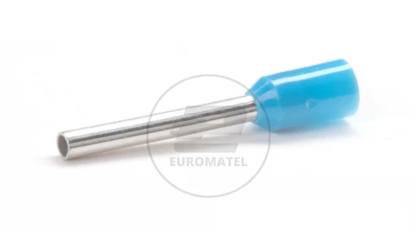 KOŃCÓWKA TULEJKOWA IZOLOWANA 0.75mm2 x 12mm NIEBIESKA  (100 szt.)