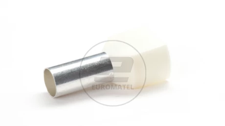 KOŃCÓWKA TULEJKOWA PODWÓJNA IZOLOWANA 2 x 10mm2 x 14mm KOŚĆ SŁON.  (100 szt.)