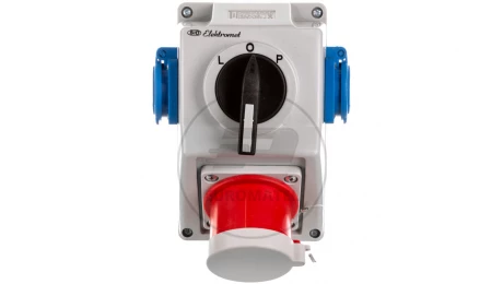 Zestaw C32-48.2N przełącznik L-0-P + wtyk 32A 3P+N+Z/2x32A 2P+Z IP44 974032