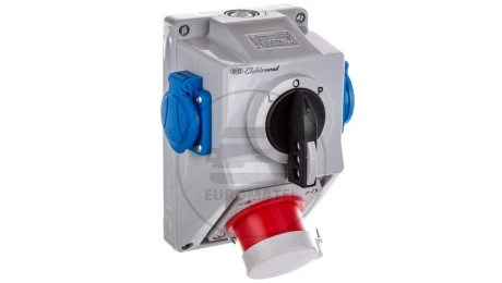 Zestaw C16-48.2N przełącznik L-0-P + wtyk 16A 3P+N+Z/2x16A 2P+Z IP44 971652