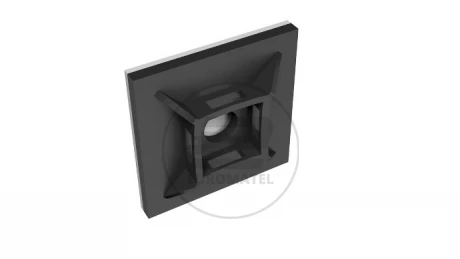 UCHWYT SAMOPRZYLEPNY 20 x 20 mm CZARNY  (100 szt.)