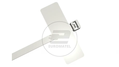 OPASKA ZACISKOWA DO OPISU 100 x 2.5 mm BIAŁA  (100 szt.)