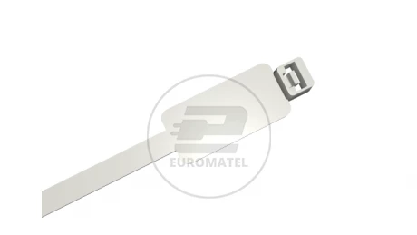 OPASKA ZACISKOWA DO OPISU 200 x 4.6 mm BIAŁA  (100 szt.)