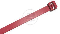 OPASKA ZACISKOWA 300 x 4.8 mm CZERWONA  (100 szt.)