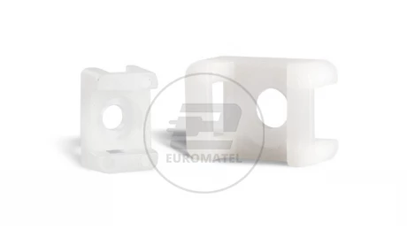 UCHWYT SIODŁOWY 23 x 16 mm BIAŁY  (100 szt.)
