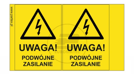 PLB ZESZYT WINYL: 53x77 mm ŻÓŁTY 20 szt./ZESZYT: UWAGA PODW. ZASIL.
