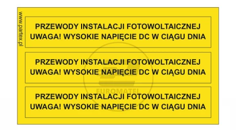 PLB ZESZYT WINYL: 120x26.3 mm ŻÓŁTY 30 szt./ZESZYT: PRZEWODY INST. FOTOWOLT.