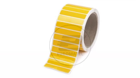 PLT ETYKIETA POLIESTER MAT. 60x36 mm ŻÓŁTA  (1 000 szt.)