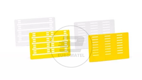 KARTY Z ETYKIETAMI 33 MM NA KABLE  ŻÓŁTE  (25x9 szt.)
