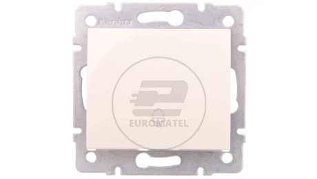 LOGI Łącznik zwierny dzwonek śrubowy 10AX 250V kremowy 021030103 25131