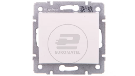 LOGI Łącznik jednobiegunowy śrubowy 10AX 250V biały 021000102 25065