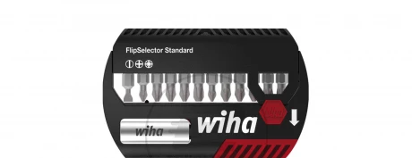 Wiha Zestaw bitów FlipSelector Standard 25 mm płaski, Phillips, Pozidriv 1/4 13-cz. 7947005 39029