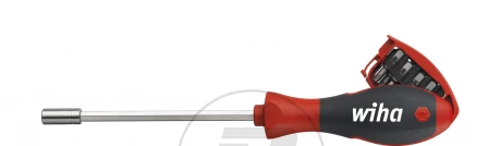 Wiha Magnetyczny wkrętak z magazynkiem bitów TORX z 8 bitami, 1/4” w opakowaniu blistrowym SB38090102 33008