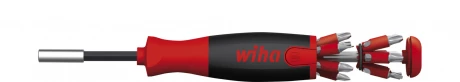 Wiha Magnetyczny wkrętak z magazynkiem bitów LiftUp 25 mieszany z 12 bitami, 1/4 380302020 38600