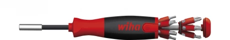 Wiha Magnetyczny wkrętak z magazynkiem bitów LiftUp 25 mieszany z 12 bitami, 1/4 w blistrze SB380302021 38606