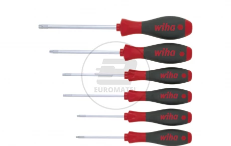 Wiha Zestaw Wkrętaków SoftFinish TORX Tamper Resistant z otworem 6-cz. 362TRK6 24506