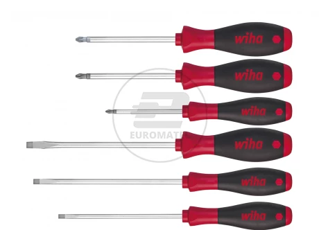 Wiha Zestaw Wkrętaków SoftFinish płaski, Phillips/Pozidriv 6-cz. 302HK601 26113