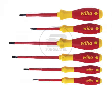 Wiha Zestaw Wkrętaków SoftFinish electric płaski, Pozidriv 6-cz. 320NZK6SO 25477