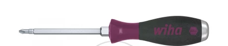Wiha Wkrętak MicroFinish Phillips z trzonem sześciokątnym na całej długości i masywnym kołpakiem stalowym PH1 x 80 mm 55341 2914