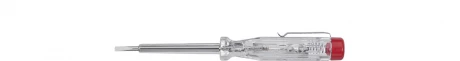 Wiha Próbnik napięcia 220-250 V płaski przeźroczysty, z klipsem do przypinania w blistrze 3,0 mm x 60 mm SB2553 32201