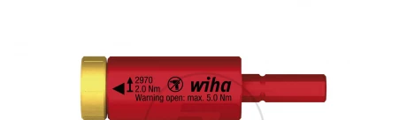 Wiha Adapter dynamometryczny easyTorque electric do bitów slimBit i uchwytu SlimVario, w opakowaniu blistrowym 2,0 Nm 29701200 4