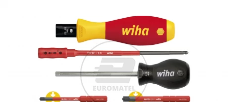 Wiha Wkrętak dynamometryczny zestaw TorqueVario-S electric PlusMinus/Pozidriv z regulowanym momentem dokręcania 5-cz. 0,8-5,0 Nm