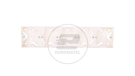 AS Puszka natynkowa pięciokrotna ecru PNP-5G/27