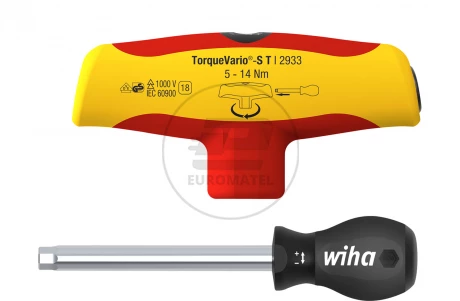 Wiha Wkrętak dynamometryczny z rękojeścią T TorqueVario-S T electric z regulowanym momentem dokręcania 5-14 Nm, 6 mm 293311500 4
