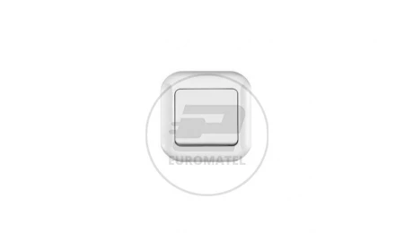 TOPAZ-BIS Przycisk zwierny /dzwonek/ z podświetleniem biały WP-7Tb/S